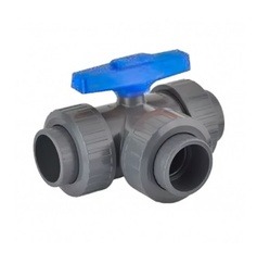 Кран шаровой трёхходовой д.&nbsp;25&nbsp;(тип - T) Pimtas
